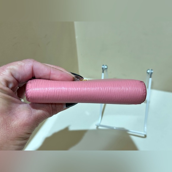 Prada Light Pink Leather Trifold Wallet - Picture 6 of 13